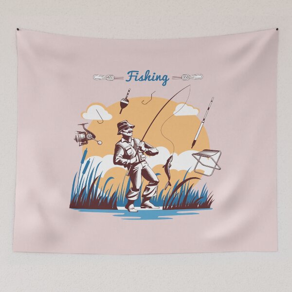 Item preview, fishing and into the river i go to lose my mind and find my soul designed and sold by MO omar.