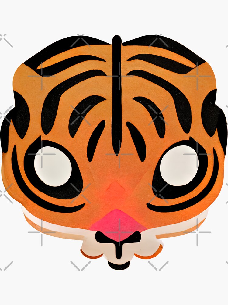 "Cute Blushing Tiger" Sticker for Sale by fallshrooms Redbubble
