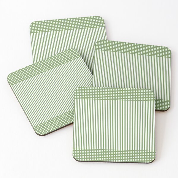 Item preview, Green And White Vertical Striped designed and sold by OutcastBrain.