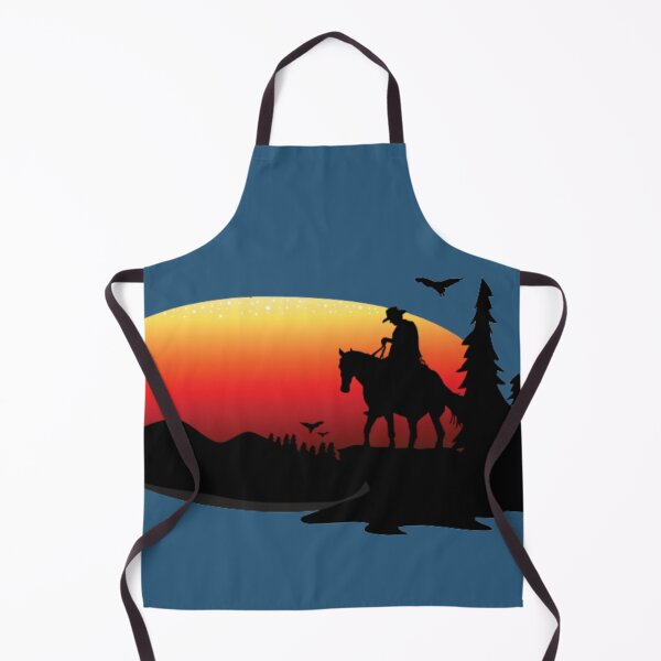 Item preview, The cowboy watches the sunset. designed and sold by Karine Dupras.