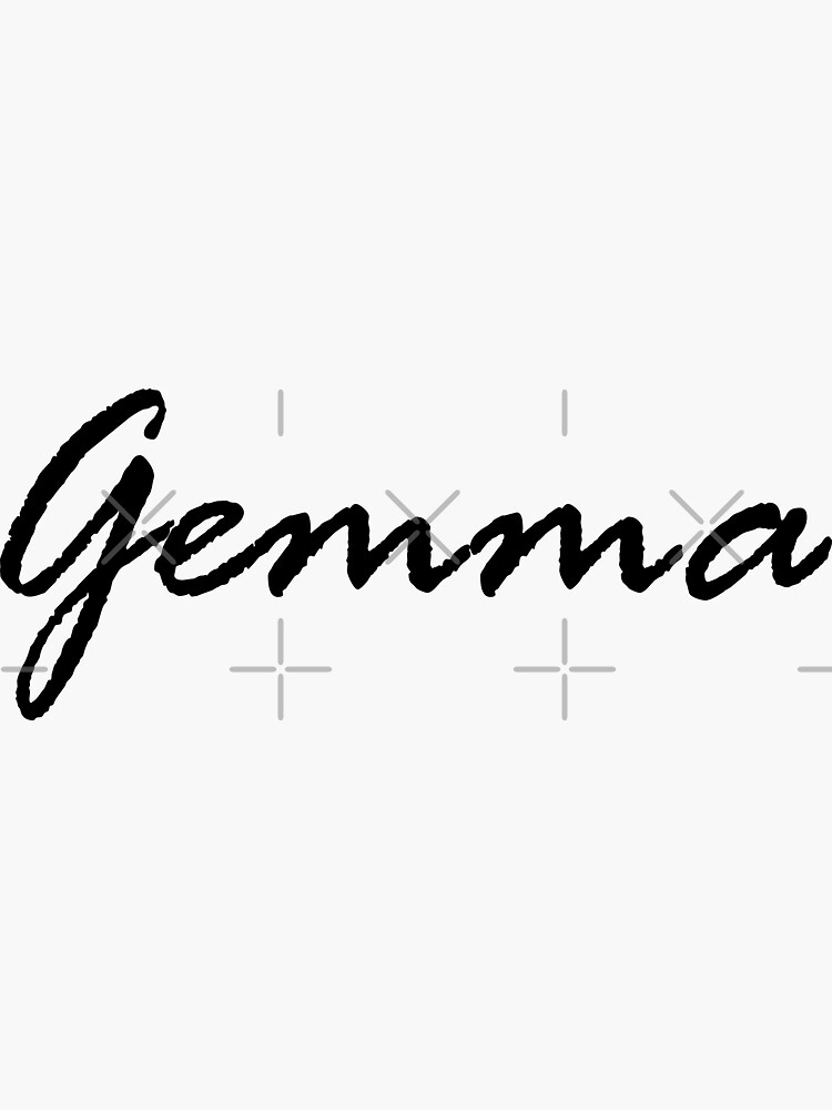 "Gemma custom name" Sticker for Sale by gmstockstudio Redbubble