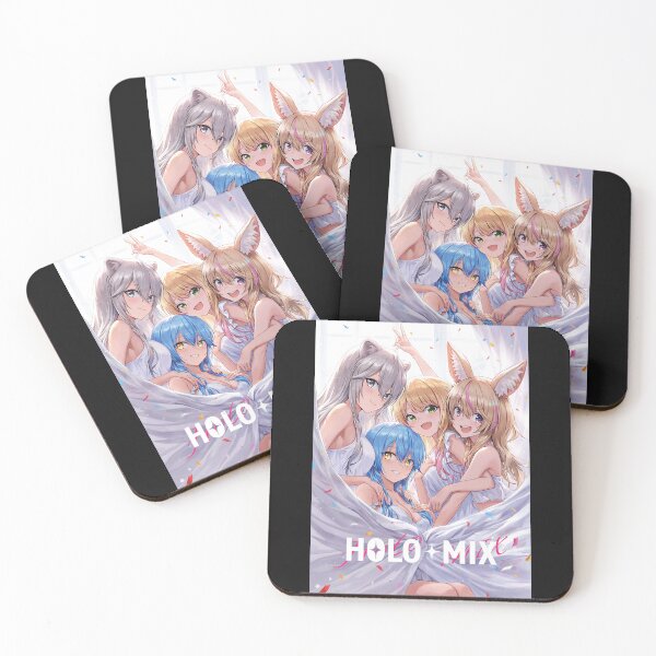 Item preview, Hololive Mix Botan, Lamy, Nene & Polka Chan designed and sold by SNArtAnimeShops.