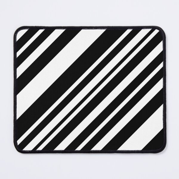Item preview, Black And White Diagonal Striped designed and sold by OutcastBrain.