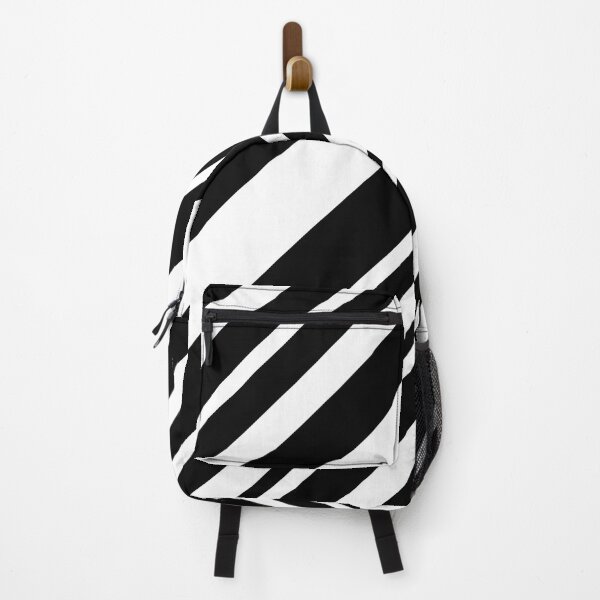 Item preview, Black And White Diagonal Striped designed and sold by OutcastBrain.