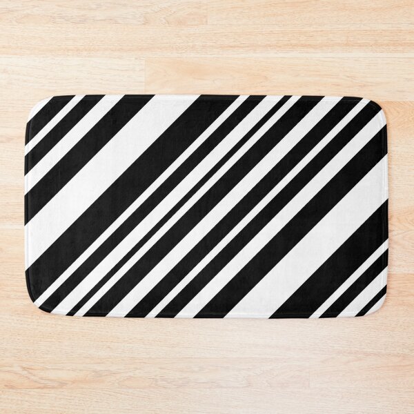 Item preview, Black And White Diagonal Striped designed and sold by OutcastBrain.