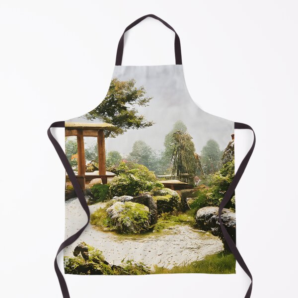 Item preview, Ghost visiting a traditional Japanese garden designed and sold by fizzribbit.