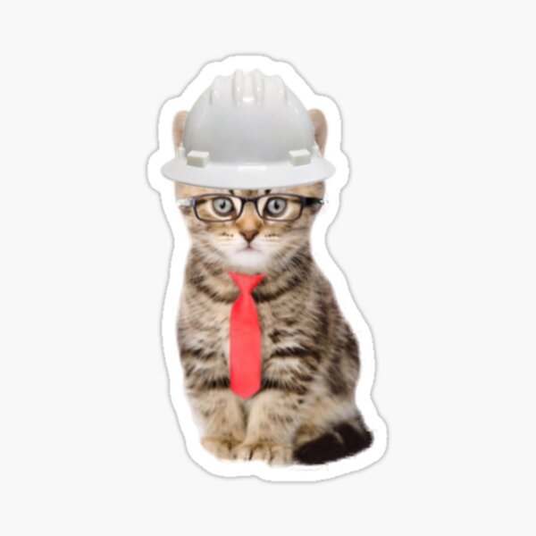 Engineer Cat! Sticker