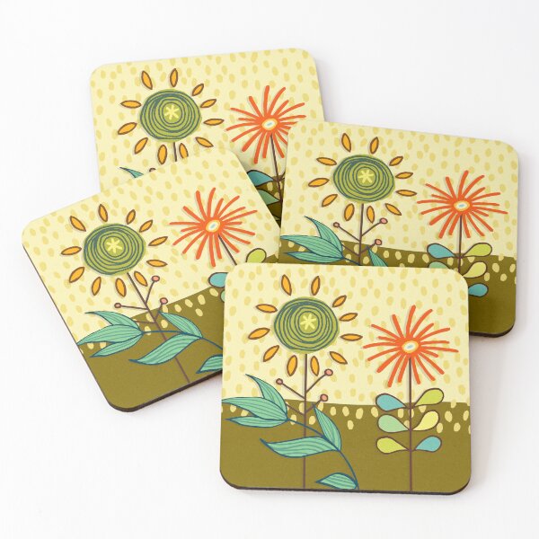 Item preview, MID-MORNING MODERN Leaf Dots designed and sold by rorabeenie.