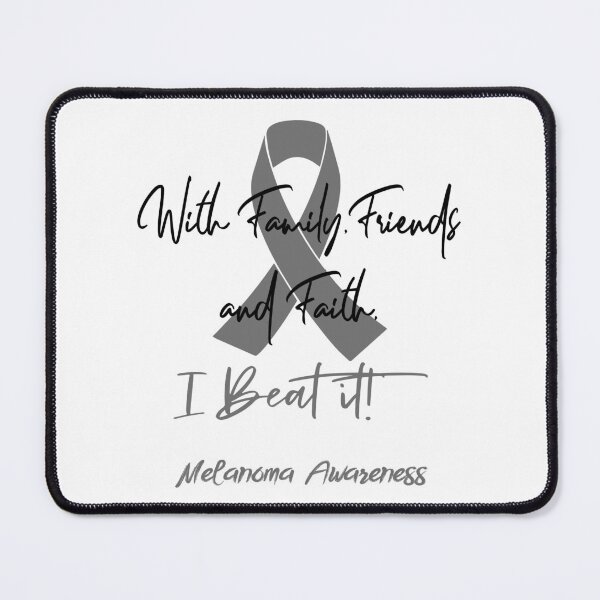 Item preview, Melanoma Warrior - With Family, Friends, and Faith - I BEAT IT! designed and sold by Robbsyn.