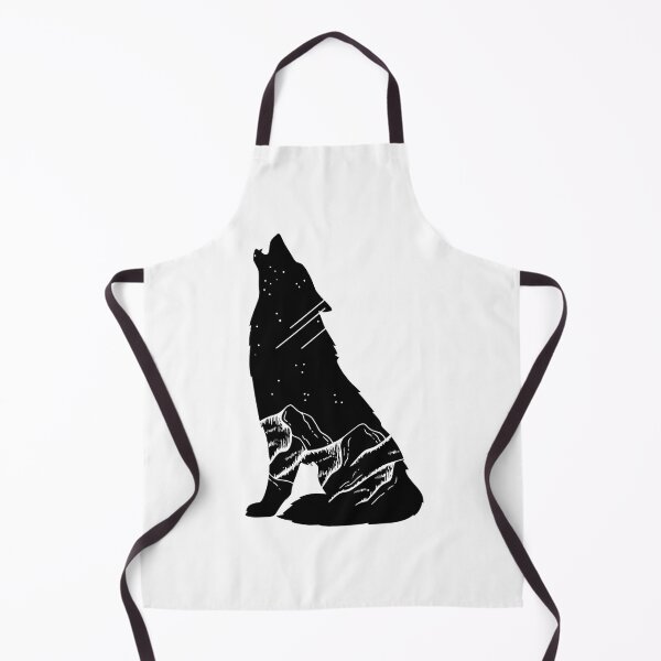 Item preview, Wolf with Night Sky and Mountains designed and sold by whyNautDesigns.