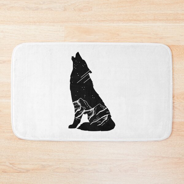Item preview, Wolf with Night Sky and Mountains  designed and sold by whyNautDesigns.