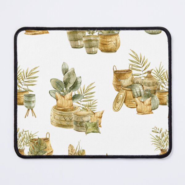 Item preview, Watercolor hand painted floral tropical boho digital painting, repeat pattern designed and sold by tiana-geo.