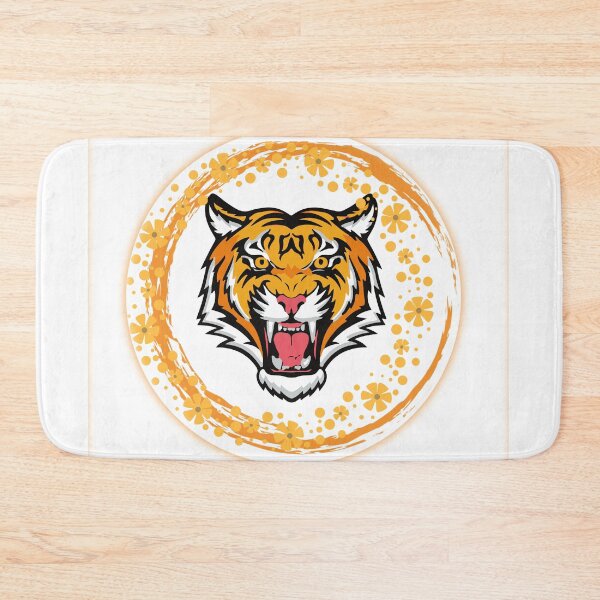Item preview, Tiger from a yellow and brown floral circle. designed and sold by Fadwalana99.