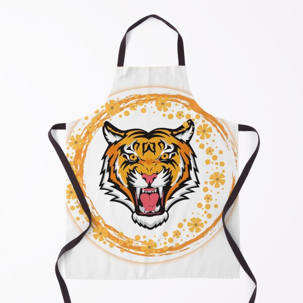 Item preview, Tiger from a yellow and brown floral circle. designed and sold by Fadwalana99.