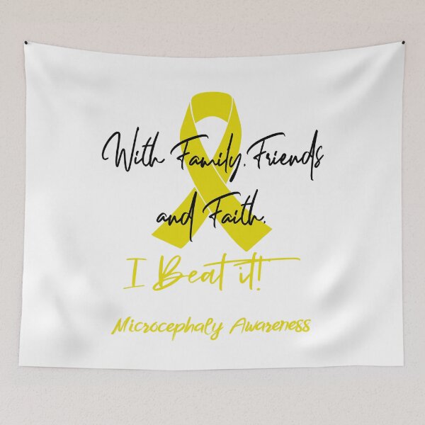 Item preview, Microcephaly Warrior - With Family, Friends, and Faith - I BEAT IT! designed and sold by Robbsyn.