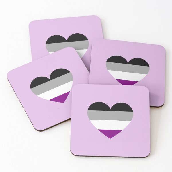 Item preview, Asexual Pride Flag Heart  designed and sold by doubledreamer.