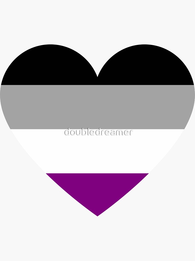 Asexual Pride Flag Heart Sticker For Sale By Doubledreamer Redbubble 4663