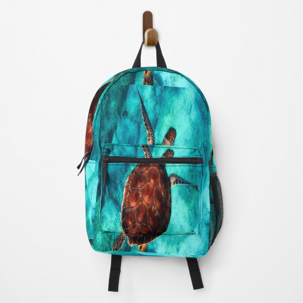 Item preview, Turtle, blue water, water, sea, ocean, ocean floor, sea floor designed and sold by Arab Fashion.