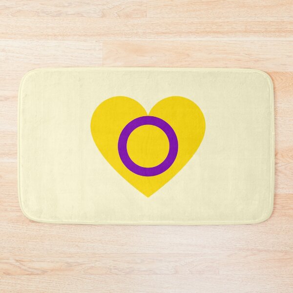 Item preview, Intersex Pride Flag Heart  designed and sold by doubledreamer.