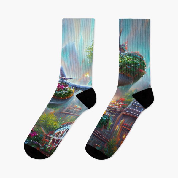 Artikelvorschau, Digitale Kunst, Fliegende Gärten entworfen und verkauft von MinasStore.