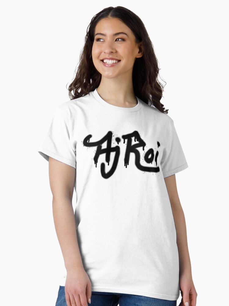 Thumbnail 2 of 7, Classic T-Shirt, Aj Roi spray can dripping tag (black) designed and sold by AjRoi.