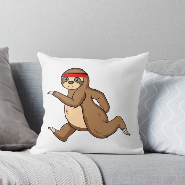Item preview, Kawaii Jogging Sloth With Red Sweatband On Head designed and sold by CreativeCranium.