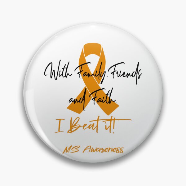Item preview, MS Warrior - With Family, Friends, and Faith - I BEAT IT! designed and sold by Robbsyn.