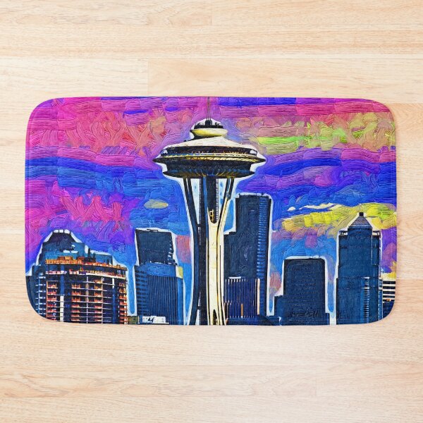 Item preview, Space Needle Colorful Sky designed and sold by KirtTisdale.