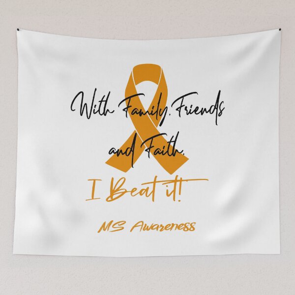 Item preview, MS Warrior - With Family, Friends, and Faith - I BEAT IT! designed and sold by Robbsyn.