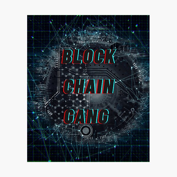 Artikel-Vorschau von Blockchain-Bande, designt und verkauft von Rickido.
