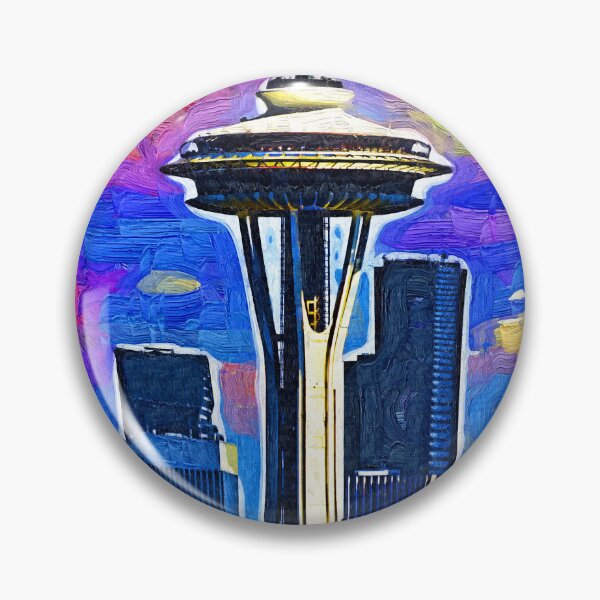 Item preview, Space Needle Colorful Sky designed and sold by KirtTisdale.