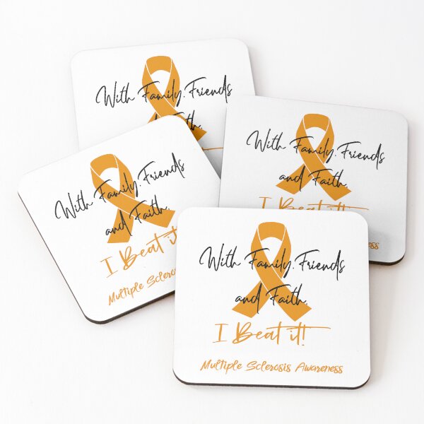 Item preview, Multiple Sclerosis Warrior - With Family, Friends, and Faith - I BEAT IT! designed and sold by Robbsyn.