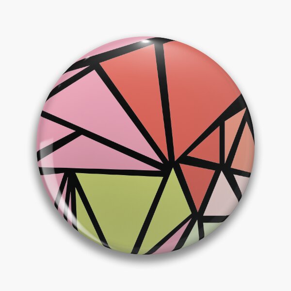 Item preview, Abstract pattern of triangles - color pattern of ice cream tints with black background and outline designed and sold by NS-Design-Shop.