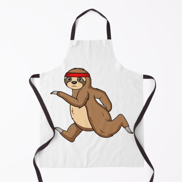 Item preview, Kawaii Jogging Sloth With Red Sweatband On Head designed and sold by CreativeCranium.