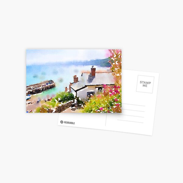 Item preview, England Clovelly Water Color Art Painting designed and sold by seunglee.