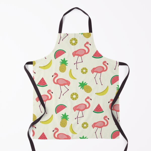 Item preview, Cute red Flamingo bird pattern with pineapple, watermelon and banana designed and sold by Yasminepatterns .