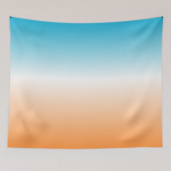 Item preview, Blue White and Orange Ombre Gradient designed and sold by Arianna Khalil.