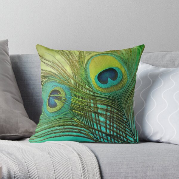 Peacock discount green cushions