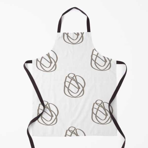 Item preview, Abstract Lotus Pose Taupe On White designed and sold by ArtFabric.