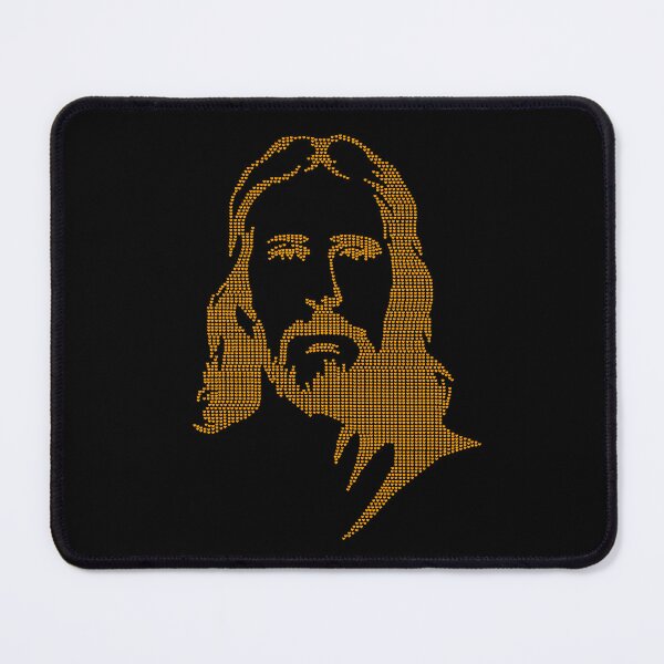Item preview, Jesus Portrait With Gold Hearts - Jesus Face designed and sold by molamode.
