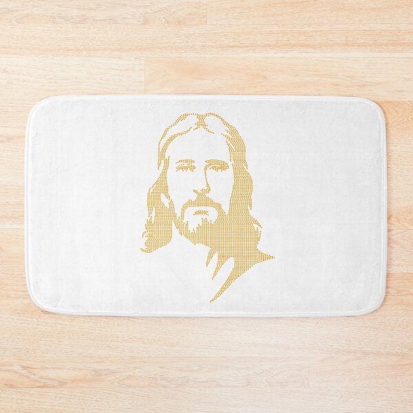 Item preview, Jesus Portrait With Gold Hearts - Jesus Face designed and sold by molamode.