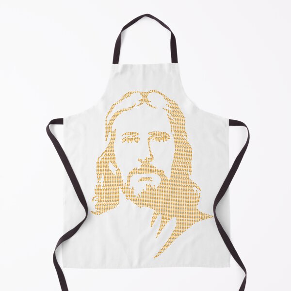 Item preview, Jesus Portrait With Gold Hearts - Jesus Face designed and sold by molamode.