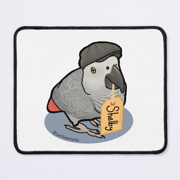 Item preview, Shelby the african grey designed and sold by CarltonCrafts.