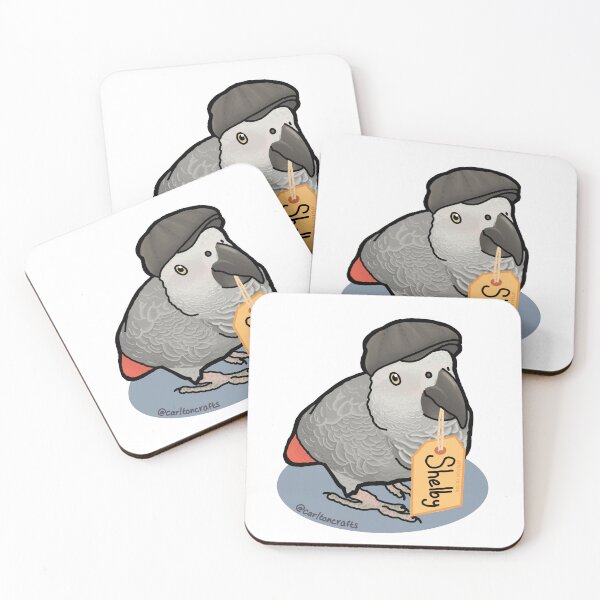 Item preview, Shelby the african grey designed and sold by CarltonCrafts.