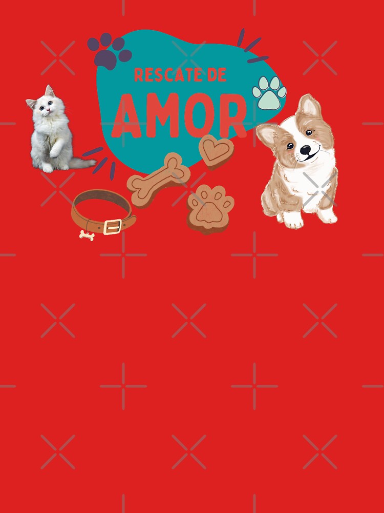 Imagen 7 de 7, Camiseta clásica con la obra rescate de amor, diseñada y vendida por shangovenezuela.