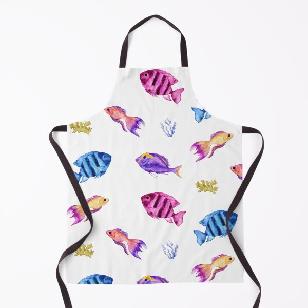 Item preview, Colorful Watercolor Tropical Fish and Coral designed and sold by silviaol.