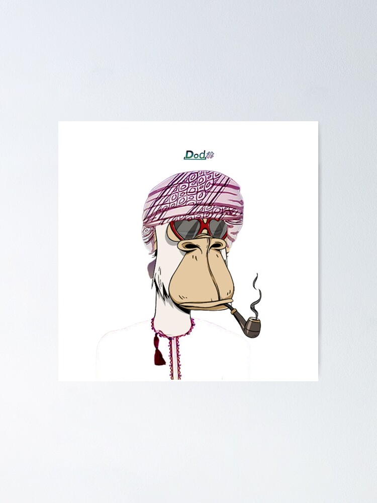 "Omani Ape Smoking Pipe (Red)" Poster for Sale by Marshudi Redbubble