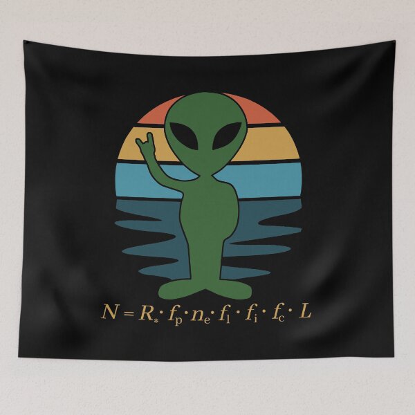 Item preview, Drake Equation - Fermi Paradox, James Webb Space Telescope, Alien Civilizations, Enrico Fermi, Astrobiology, Exobiology, Starseed designed and sold by jadedscientist.