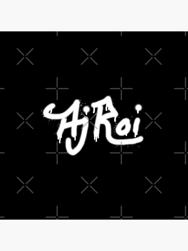 Thumbnail 3 of 3, Pin, Aj Roi spray can dripping tag (white) designed and sold by AjRoi.