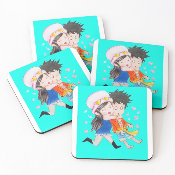 Item preview, chibi luffy and nico robin designed and sold by rockuseven.